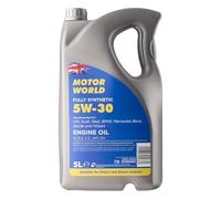 MOTORWORLD Fully Synthetic C3 Engine Oil 5W-30 - Premium Full Synthetic Motor Oil for VW, Low SAPS, ACEA C3 Approved - 5L