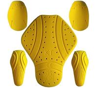 MOTOSTYLEWEAR 5 PC - CE Level 2 certified armor pads l Level 2 Approved Back, Shoulder And Elbows armor protector inserts for Motorcycle Jackets., Yellow-5 Pieces Set, One size