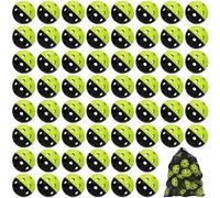 Mototo 12/30/60 Practice Baseballs for Hitting, 2.8 Inch Plastic Soft Baseballs for Practice Lightweight Soft Ball Hollow Training Softball for Sport Pitching Batting (60 PCS, Half Green Black)