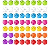 Mototo 12/30/60 Practice Baseballs for Hitting, 2.8 Inch Plastic Soft Baseballs for Practice Lightweight Soft Ball Hollow Training Softball for Sport Pitching Batting (60 PCS, Multicolor)