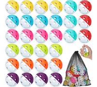 Mototo 30PCS Practice Baseballs for Hitting, 2.8 Inch Plastic Soft Baseballs for Practice Lightweight Soft Ball Hollow Training Softball for Sport Pitching Batting, Bicolor