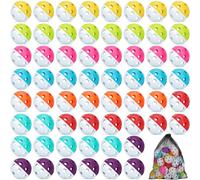 Mototo 60PCS Practice Baseballs for Hitting, 2.8 Inch Plastic Soft Baseballs for Practice Lightweight Soft Ball Hollow Training Softball for Sport Pitching Batting, Bicolor