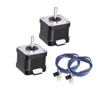 MOTOU® Nema17 Stepper Motor, a 4-Lead Nema 17 Motor with 1m Cable 42BYGH 38MM 1.5A (17HS4401S) - Perfect for CNC, XYZ 3D Printing (Pack of 2pcs)