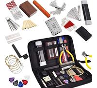 MOTOULAX 72 Piece Guitar Tool Kit with Carry Bag Organizer String Action Rule