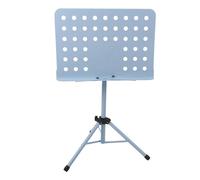 MOTOULAX Adjustable Music Stand, Portable, Foldable, Raisable, Professional Music Books for Guitar, Violin, Ukulele (Blue)