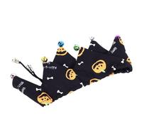 MOTOULAX Halloween Cat Collar with Bells, Cute Pumpkin Pattern, Adjustable Puppy Scarf, Halloween Costume for Cats Small Dogs