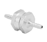 MOTOULAX Return Check Valve, One-Way Aluminum Alloy Valve for Petrol Water Gasoline Water, Stop Flow Backwards, Easy to Connect (4mm)