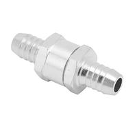 MOTOULAX Return Check Valve, One-Way Aluminum Alloy Valve for Petrol Water Gasoline Water, Stop Flow Backwards, Easy to Connect (12mm)