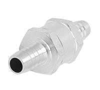 MOTOULAX Return Check Valve, One-Way Aluminum Alloy Valve for Petrol Water Gasoline Water, Stop Flow Backwards, Easy to Connect (10mm)