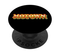 Motown Detroit 60s 70s Music Lover Groovy Vintage Vibes PopSockets Adhesive PopGrip