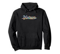 Motown Detroit Music History Tie Dye Vintage Varsity Pullover Hoodie