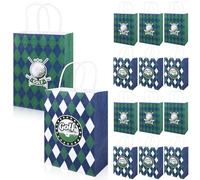 Motroce 16PCS Golf Party Favor Paper Bags, Golf Gift Bags with Handles, Golf Games Day Sports Goody Bag for Birthday Party Supplies