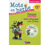 Mots en herbe français CE1 2016 Livre du Maître avec CD-rom: Guide pédagogique