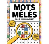 Mots Mêlés pour Malvoyants: Mots Cachés XXL, Grilles faciles à lire pour déficience visuelle