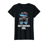 Motswana Girl Messy Bun Cute Batswana Roots Wear For Women T-Shirt