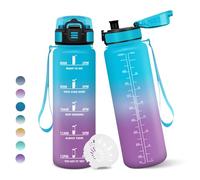 Motswedi Drinking Bottle 1000 ml, BPA-Free, Sports Water Bottle, Leak-Proof, Suitable for Carbonated Drinks, Sports Drinking Bottle, Drinking Bottles for Yoga, School, Bike, Children, Outdoors, Blue