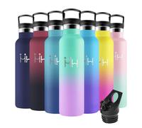 Motswedi Stainless Steel Drinking Bottle, 1000 ml, BPA-Free, Drinking Bottle with Straw, Cold and Warm, Stainless Steel Drinking Bottle, Leak-Proof, Thermos Flask for Sports, Fitness, Outdoor, Yoga