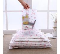 MOTT 10 Pcs Travel Storage Bags Multi-Size Large Frosted Resealable Bags Plastic Zip-lock Seal Bags Luggage Organiser Pouch Storage for Clothes Trip