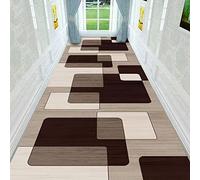 MOTT 50 Hallway Geometric Runner Rug,Entrance/Living Room Long Area Carpet,Fashion Floor Protector with Non-Slip Backing,Passage Way Rug Low Pile