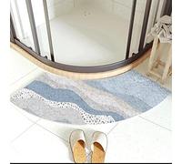 MOTT 50 Quadrant Curved Bath Mat 45x100cm,Semi-Circular Bath Mat,Non Slip Floor Carpet,Corner Shower Rug Washable,Fan-Shaped Foot Pads Door Mat