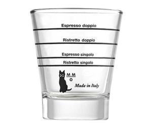 Motta 1412 Barista Graduated Coffee Glass, Clear