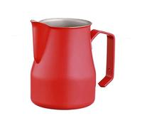 Motta 35cl Stainless Steel Professional Milk Pitcher, 11.8 Fluid Ounce, Red
