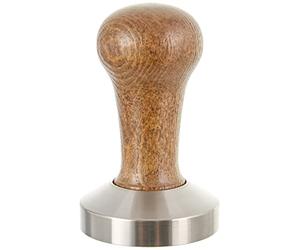 Motta 8100/M tamper, stainless steel, 58 mm, planar with brown wooden handle