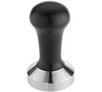 Motta 8140/B Stainless Steel Coffee Tamper with Black Wooden Handle, 53 mm