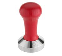 Motta 8140/R Professional Flat Base Coffee Tamper, 53 mm, Red Handle
