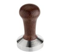 Motta 8170/M Professional Flat Base Coffee Tamper, 57 mm, Brown Handle
