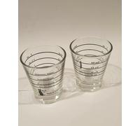 Motta 1412 Barista Graduated Coffee Glass, Clear