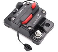 Mottdam 100A AMP Car Circuit Breaker 12V-48V DC waterproof car audio Inline Circuit Breaker with Manual Reset Fuse Holder Inverter for Motor Car Marine Boat (100A)