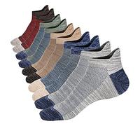 Mottee&Zconia Men's Low Cut Ankle Socks Comfy Mesh Top Non Slid Cotton High Grade Socks 4 Seasons 5 Pack Size M: 9~11