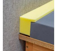 MOTTK 200cm L Shape Foam Fill the Gap between Mattress and Wall,Bed Gap Filler DIY Cut Furniture Gap Filler,Sofa Gap Filler,Stop Losing Phone (200x7cm)