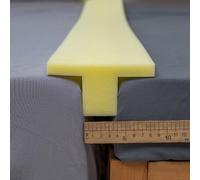 MOTTK 200cm T Shape Foam Fill the Gap Between Wall and Mattress,Bed Extender Connector Cushion Foam,High density Gap Fill Cushion,Cuttable Foam (200x4cm)