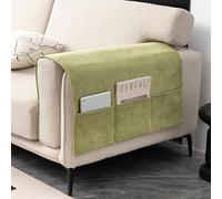 MOTTK Recliner Arm Protector for Dog Cat Pets,Sofa Armrest Organizer for Office Bedroom Living Room Desk Bed,Washable Chenille fabric,Space Saving (Grass Green,60x110cm)