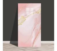 MOTTKEE 10 Pcs Marble Peel and Stick Wall Stickers 60x30CM Self Adhesive Wall Panels,Waterproof Backsplash Tiles for Kitchen Bathroom,Wall Decor (Pink2)