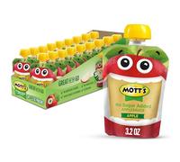 Mott's No Sugar Added Applesauce, 3.2 oz clear pouches, 18 pack