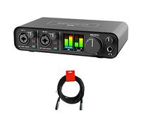 Motu M2 2x2 USB-C Audio Interface with XLR-XLR Cable Bundle