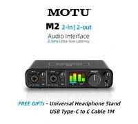 MOTU M2 Professional USB-C Audio Interface | ESS Sabre32, 2-In/2-Out, 120dB DNR