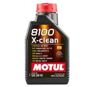 Motul 8100 X-Clean 5w-40 5w40 Fully Synthetic Car Engine Oil - 1 Litre 1L