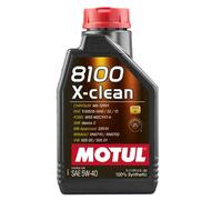 Motul 8100 X-Clean 5W-40 Fully Synthetic Engine Oil 1 Litre 1L 5W-40