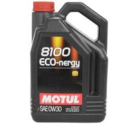 Motul 8100 0W30 Fully Synthetic Engine Oil Eco-Nergy A5 B5 Volvo 10L 102794