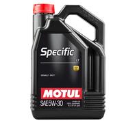 Motul 109841 | Motul Specific Fully Synthetic Car Engine Oil - Lubricant Compatible With RENAULT Petrol & Diesel Engines | 100% Synthetic | Viscosity SAE J 300, 5W-30 | 5 Litres