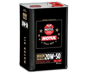 Motul 20W-50 Classic Engine Oil, 5 Liters (109560) for Classic Cars