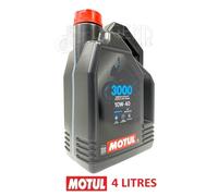 Motul 3000 4T 10w-40 10w40 4 Stroke EP Mineral Motorcycle Engine Oil 4 Litres 4L