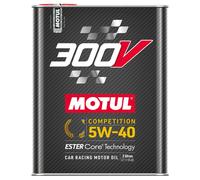 Motul 300V Competition 5W-40 Ester Core Racing Car Engine Oil - 2 Litres 2L