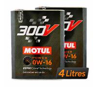 Motul 300V Power 0W-16 Car Engine Oil - 4L 4 Litres