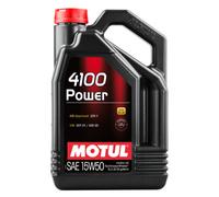 Motul 4100 Power 15W50 5 Liter Auto Engine Lubricant Oil 15W-50 Technosynthese