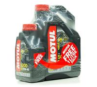 Motul 5000 4T 10W-40 HC-Tech 4 litre+1 litre free
